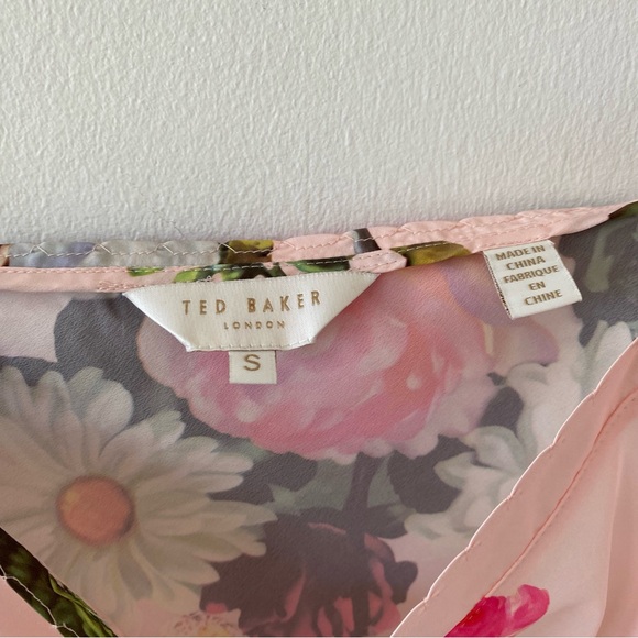 Ted Baker Floral Cami / Camisole Satin-like - Picture 8 of 12